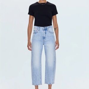 Pistola Eli High Rise Barrel Jean - Sun Kissed